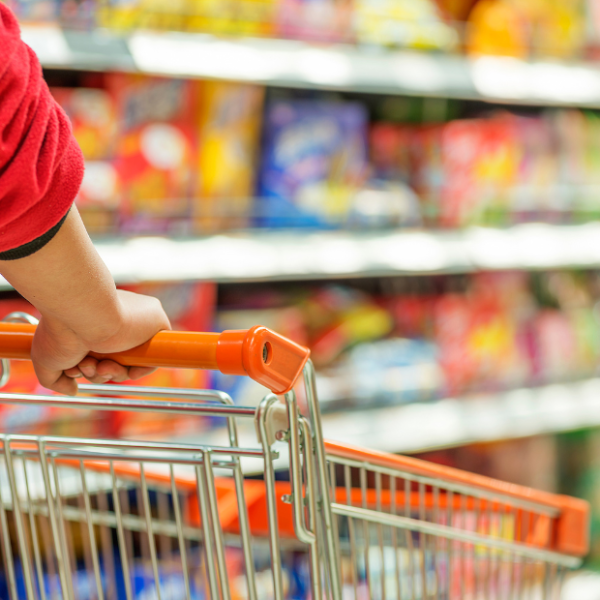 Productos veganos en el supermercado