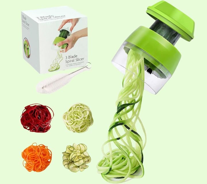 Cortador de verduras en forma de espiral. Cortador en forma de espiral para verduras.