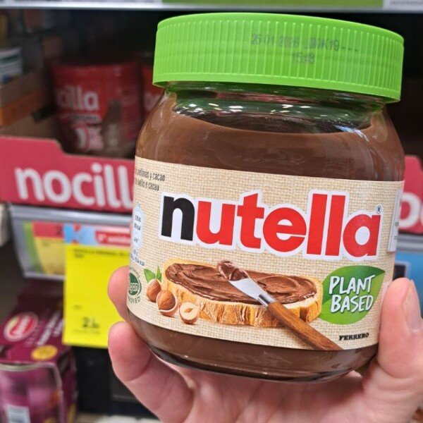 Crema de chocolate Nutella vegana