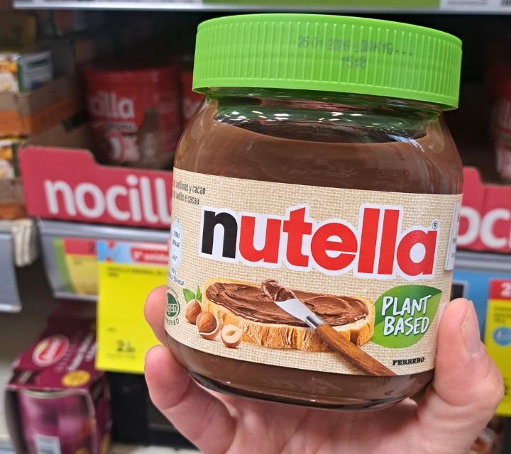 Crema de chocolate Nutella vegana