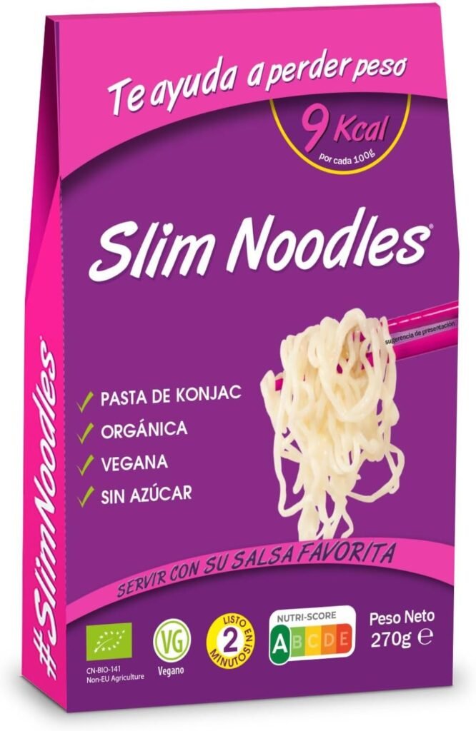 Pastakonjac, noodles de konjac sin calorias. Comprar konjac en Amazon