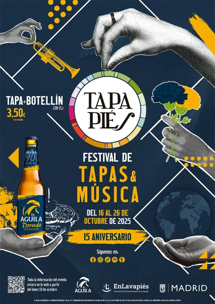Guía de opciones veganas en Tapapies 2025, festival y ruta de tapas por el barrio de Lavapiés de Madrid