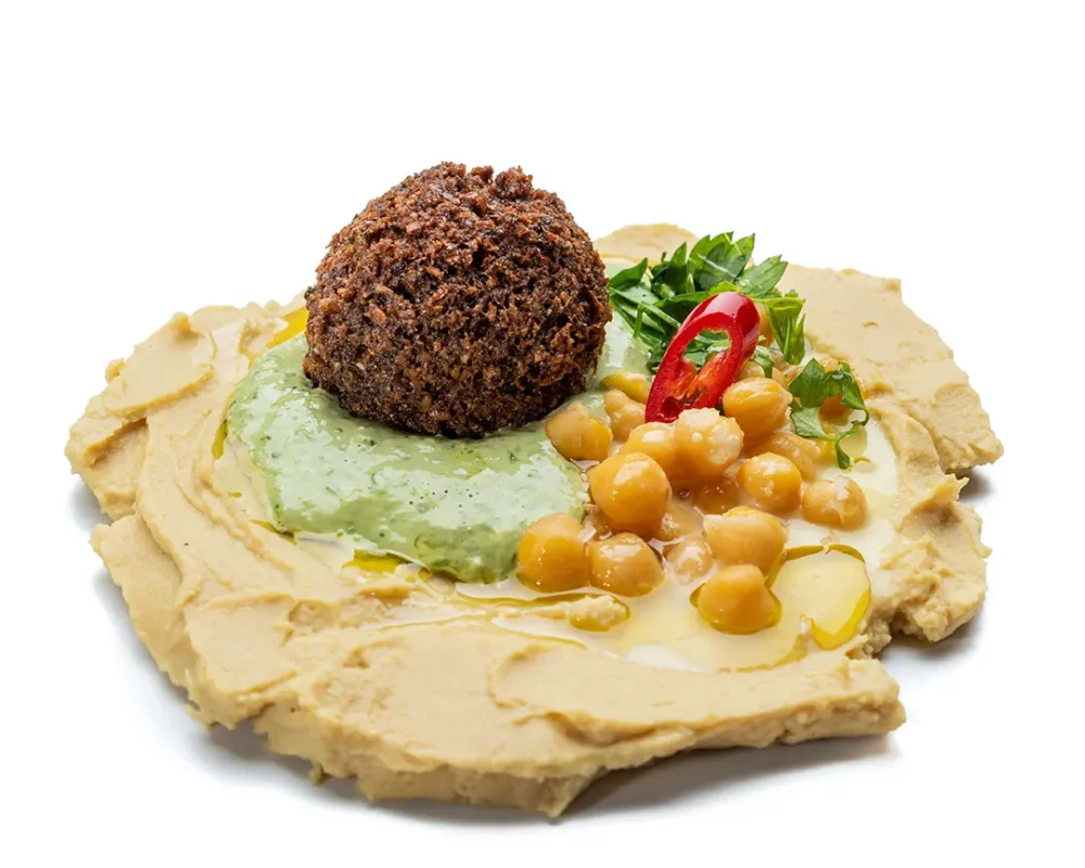 Tapa vegana de falafel para Tapapiés en La Falafería