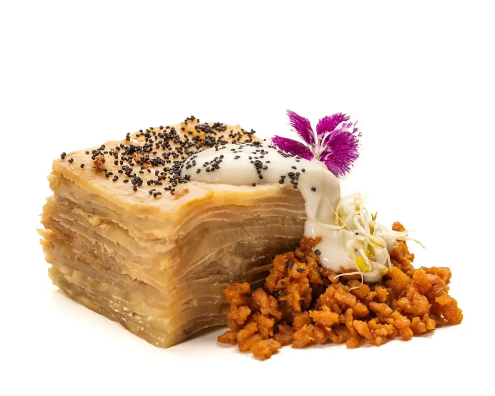 Tapa vegana de La Encomienda para Tapapiés 