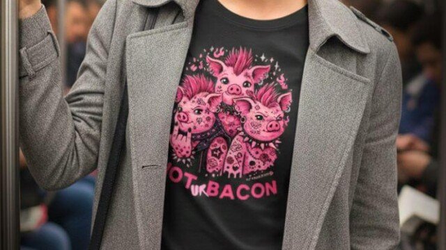 Camiseta Not your bacon by Vegan Tees