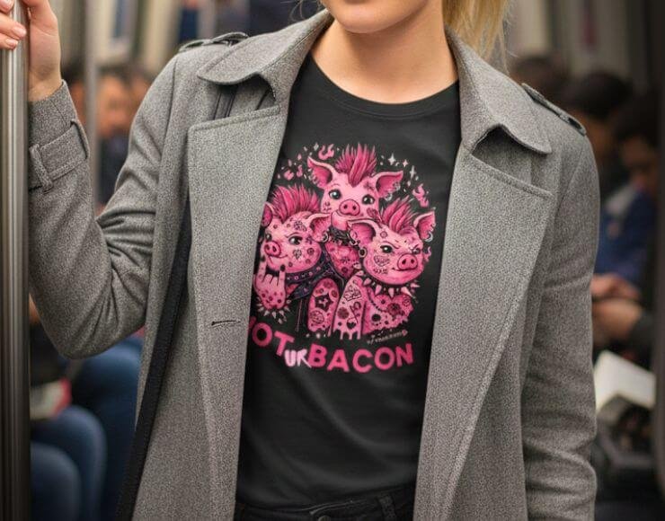 Camiseta Not your bacon by Vegan Tees