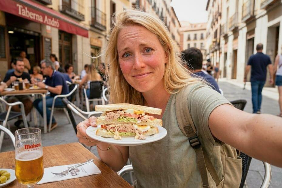 Una turista denuncia en redes que el sándwich vegetal en España lleva atún y mayonesa