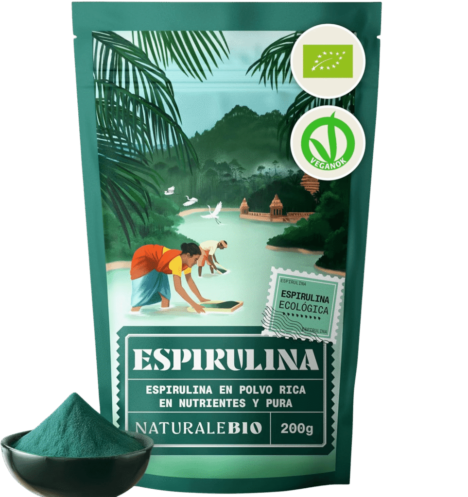 Alga espirulina en polvo