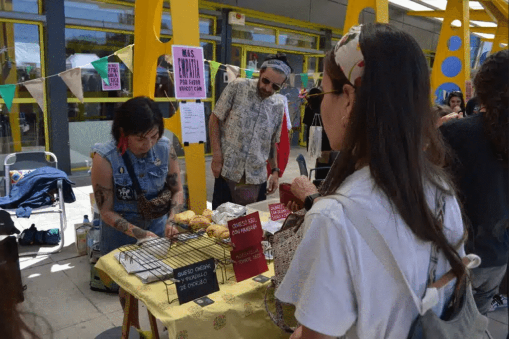 Stand de comida vegana de Rivas Vegan Fest