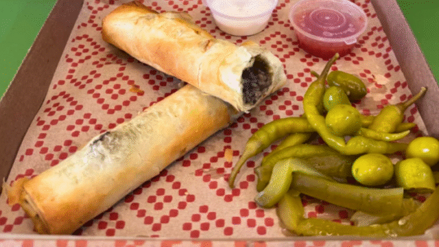 Burek comida típica de Turqía en Madrid con opciones veganas
