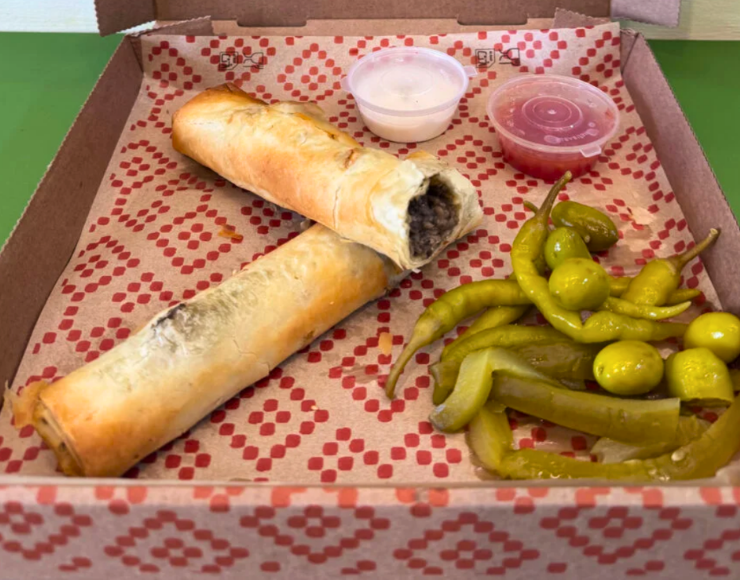 Burek comida típica de Turqía en Madrid con opciones veganas