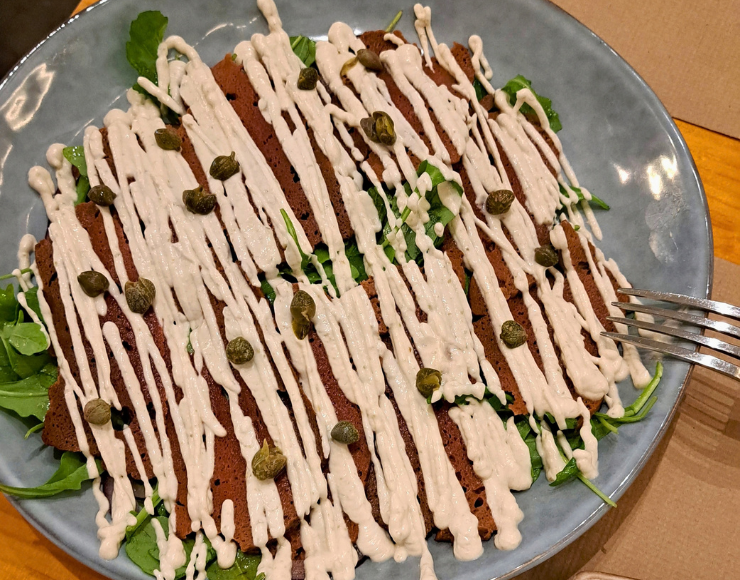 Plato vegano italiano de Pizzi Dixie Malasaña