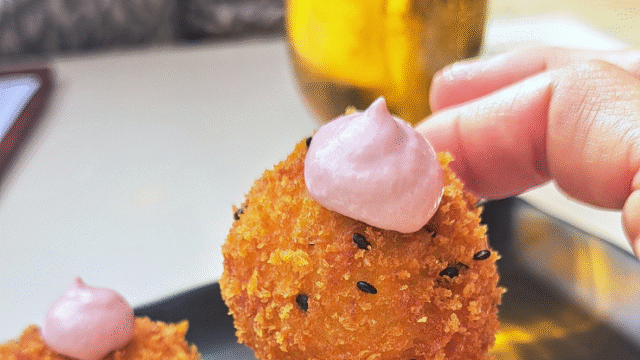 Restaurante Doxa croquetas veganas