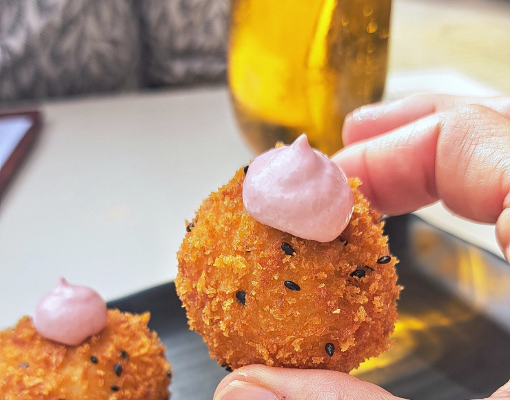 Restaurante Doxa croquetas veganas