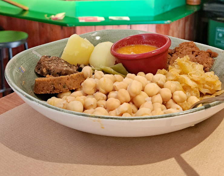 Cocido vegano Viva Chapata Madrid