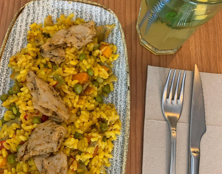 Paella vegana Viva Chapata Lavapies