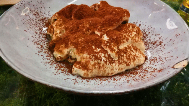 Tiramisú vegano en Pizzi Dixie